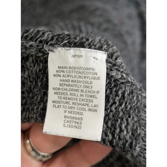 Sejour Sweater Women's 1X Gray‎ High Neck Knitted Zipper Long Sleeves Pullover - Picture 8 of 11